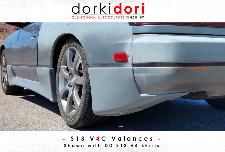 S13 Rear Valence DorkiDori - S13 V4C Valances