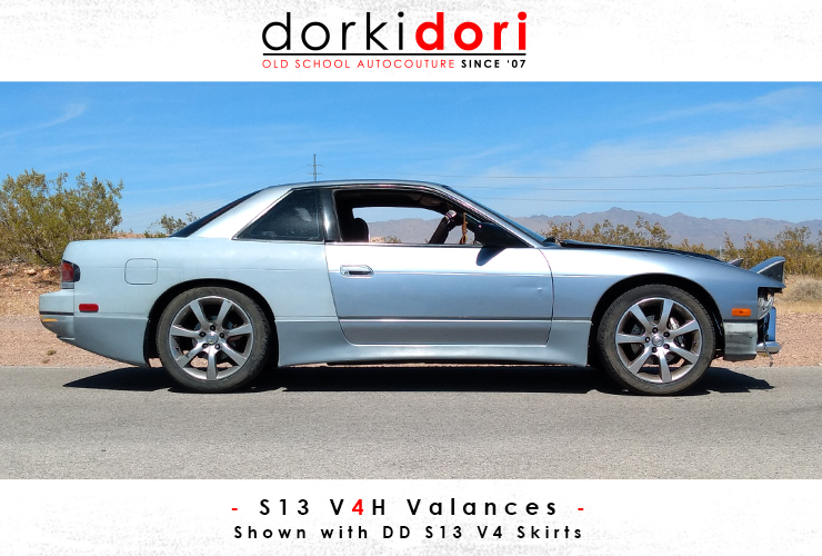 S13 Rear Valence DorkiDori - S13 V4C Valances
